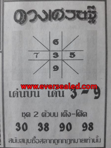 หวยดวงเศรษฐี 1 /2/62 