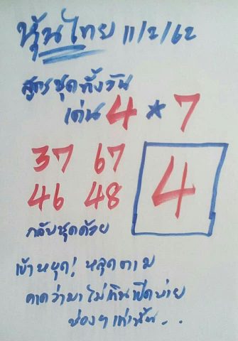 เลขเด็ดหวยหุ้น 11/2/62 1