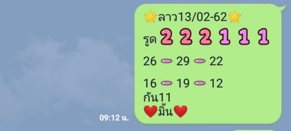 หวยลาวออกวันนี้ 13/2/62 4