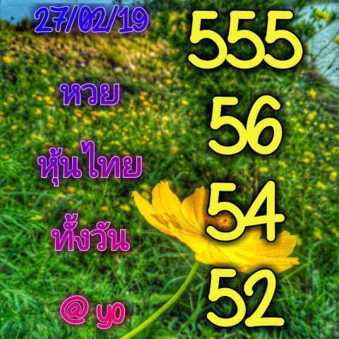 หวยหุ้นฟันธง 27/2/62 8