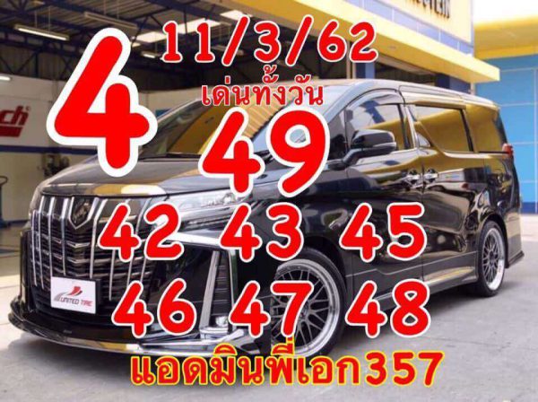 เลขเด็ดหวยหุ้น 11/3/62