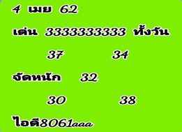 หวยหุ้นแม่นๆ 4/4/62 5