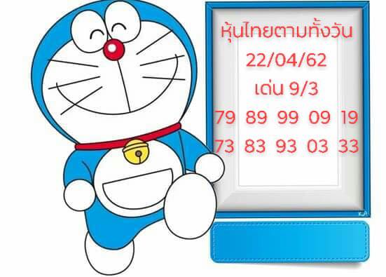 หวยหุ้น 22/4/62