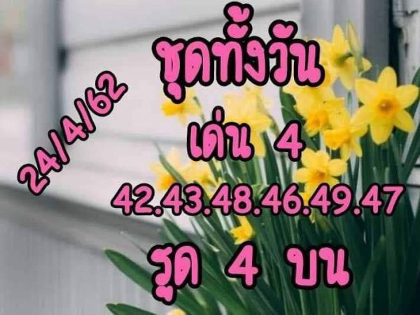 หวยหุ้นแม่นๆ 24/4/62