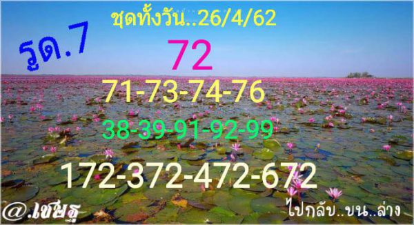 เลขเด็ดหวยหุ้น 26/4/62