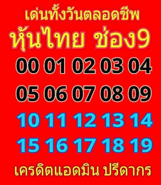 ฟรีแนวทางหวยหุ้น 30/4/62