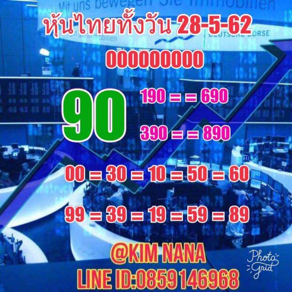 หวยหุ้น4รอบ 28/5/62