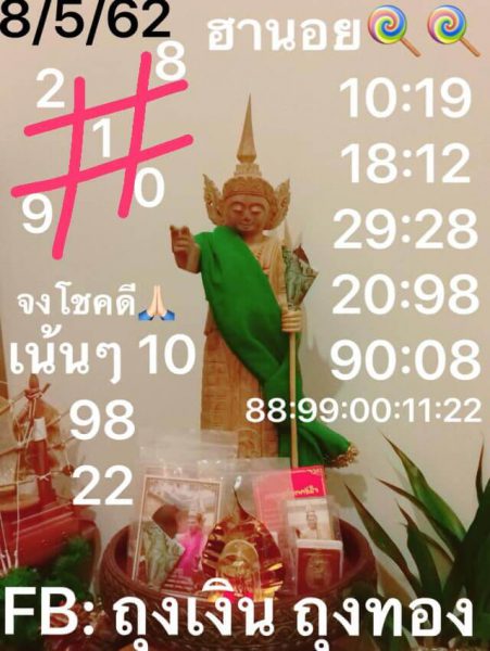 เลขเด็ดหวยฮานอย 8/5/62 1