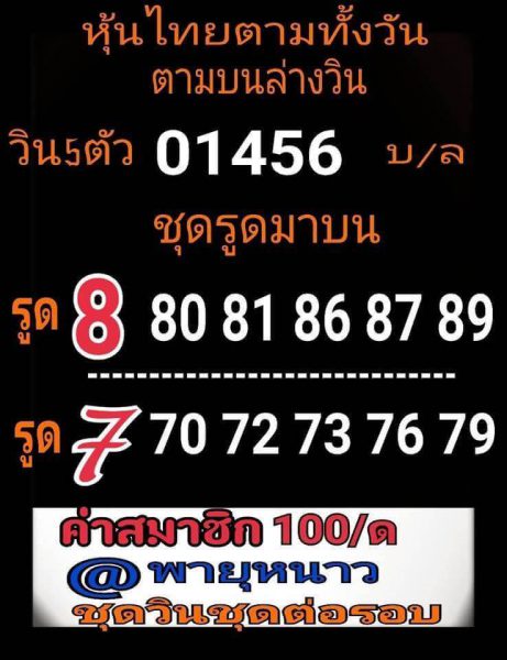 หวยหุ้นไทย 17/6/62 รูปที่ 5