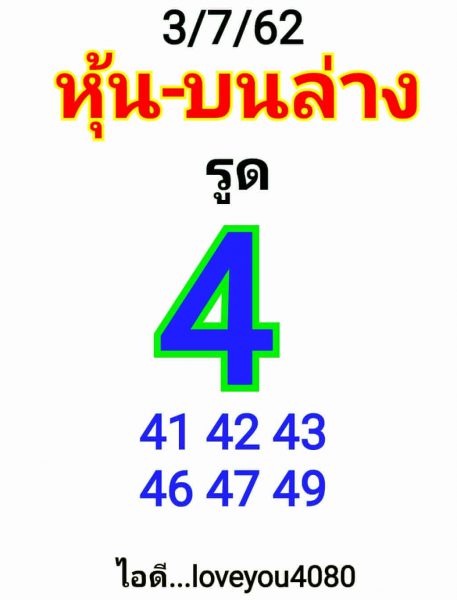 หวยหุ้น 3/7/62 รูปที่ 1