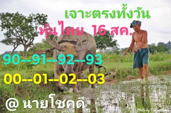 แนวทางหวยหุ้น 16/8/62 ชุดที่ 1