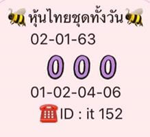 หวยหุ้นวันนี้ 2/1/63 ชุดที่15