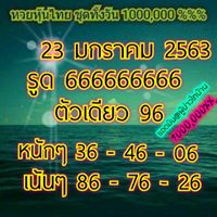 หวยหุ้นวันนี้ 23/1/63 ชุดที่9