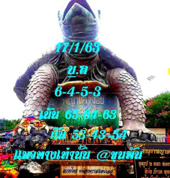 หวยพญาเต่างอย 17/1/63