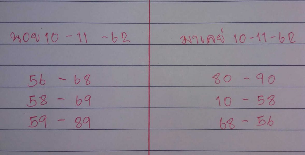 หวยมาเลย์วันนี้ 10/11/62 ชุดที่8