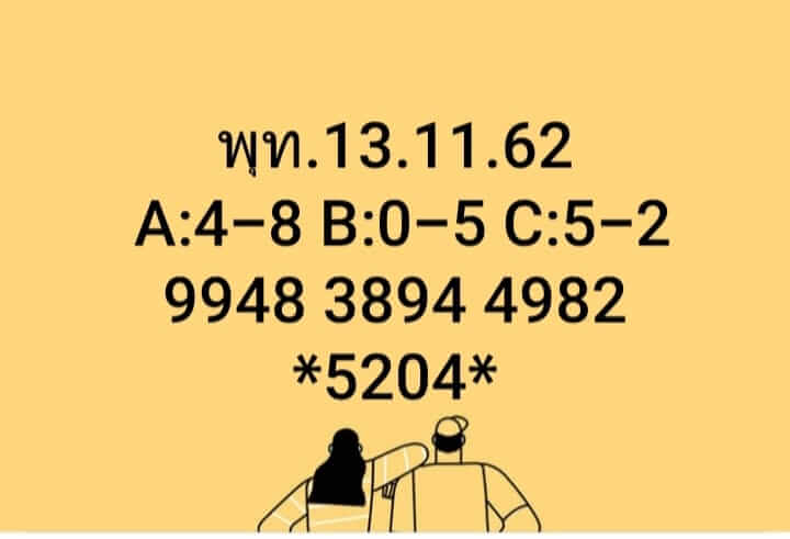 หวยมาเลย์วันนี้ 13/11/62 ชุดที่8