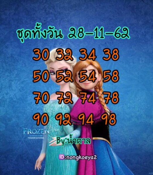 หวยหุ้นวันนี้ 28/11/62 ชุดที่1