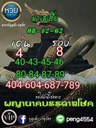 หวยมาเลย์วันนี้ 8/12/62 ชุดที่ 11