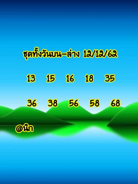 หวยหุ้นวันนี้ 12/12/62 ชุดที่14