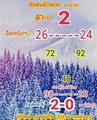 หวยหุ้นวันนี้ 2/12/62 ชุดที่3