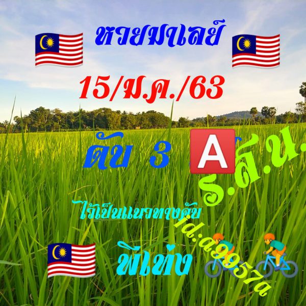 หวยมาเลย์วันนี้ 15/1/63 ชุดที่2