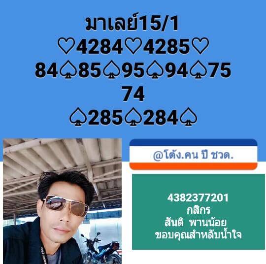 หวยมาเลย์วันนี้ 15/1/63 ชุดที่4