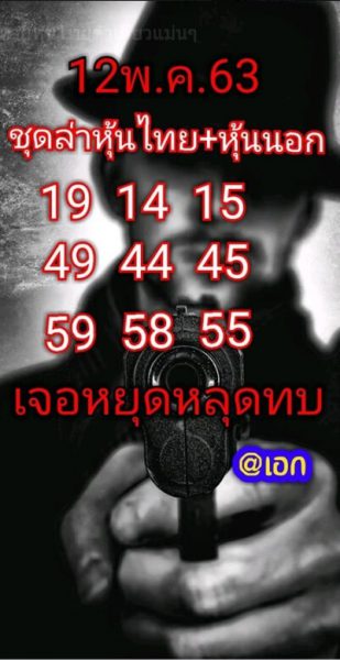 หวยหุ้นวันนี้ 12/5/63 ชุดที่ 5