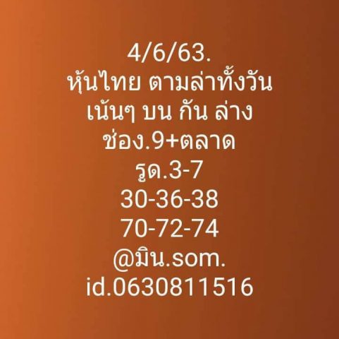 หวยหุ้นวันนี้ 4/6/63 ชุดที่ 2