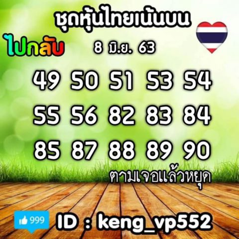 หวยหุ้นวันนี้ 8/6/63 ชุดที่ 4