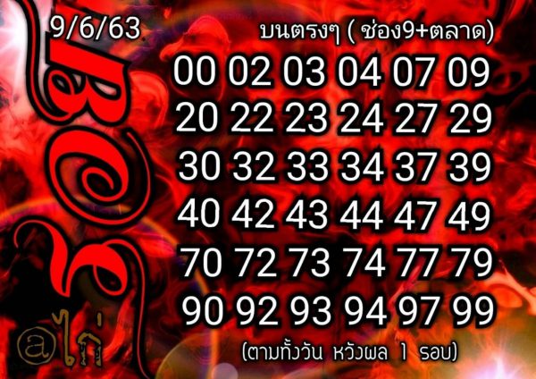 หวยหุ้นวันนี้ 9/6/63 ชุดที่ 7