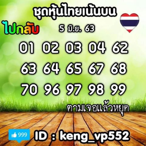 หวยหุ้นวันนี้ 5/6/63 ชุดที่ 9