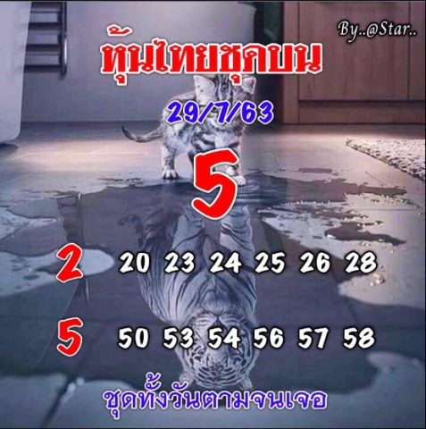 หวยหุ้นวันนี้ 29/7/63 ชุดที่ 4