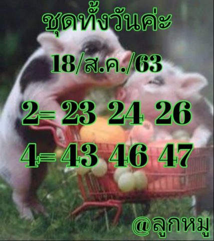 หวยหุ้นวันนี้ 18/8/63 ชุดที่ 10