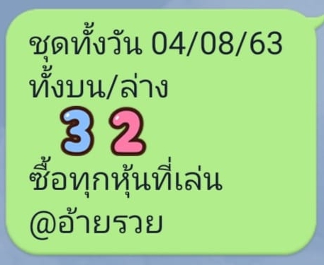 หวยหุ้นวันนี้ 4/8/63 ชุดที่ 7