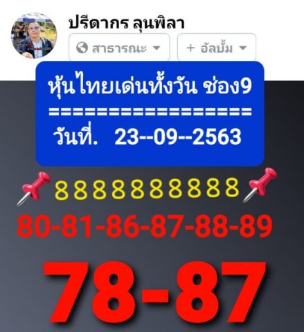 หวยฮานอยวันนี้ 23/9/63 ชุดที่ 10