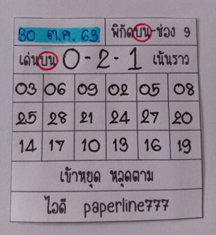 หวยหุ้นวันนี้ 30/10/63 ชุดที่ 3