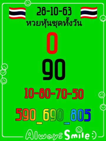 หวยหุ้นวันนี้ 28/10/63 ชุดที่ 5