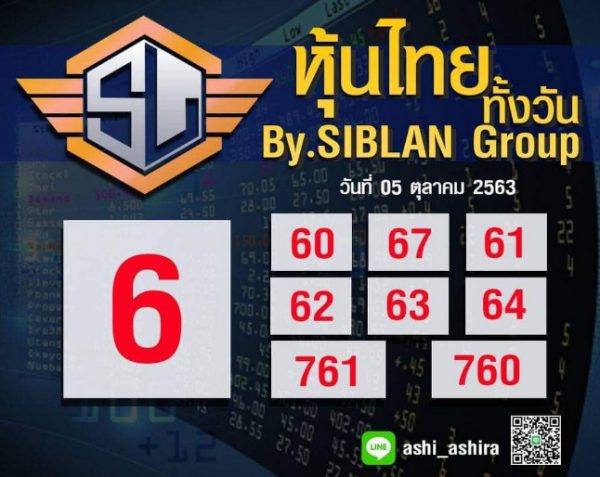 หวยหุ้นวันนี้ 5/10/63 ชุดที่ 3