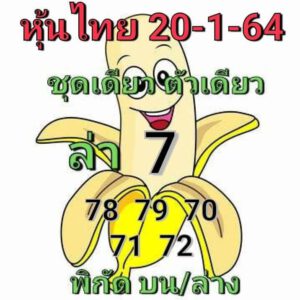 หวยหุ้นวันนี้ 20/1/64 ชุดที่ 5