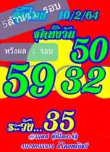 หวยหุ้นวันนี้ 10/2/64 ชุดที่ 9