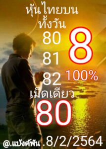 หวยหุ้นวันนี้ 8/2/64 ชุดที่ 8