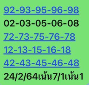 หวยหุ้นวันนี้ 24/2/64 ชุดที่ 8