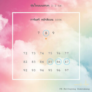 หวยหุ้นวันนี้ 2/2/64 ชุดที่ 8