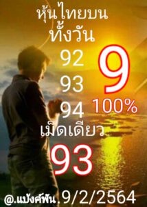 หวยหุ้นวันนี้ 9/2/64 ชุดที่ 7