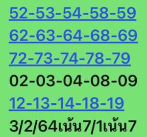 หวยหุ้นวันนี้ 3/2/64 ชุดที่ 3