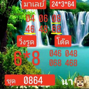 หวยมาเลย์วันนี้ 24/3/64 ชุดที่ 1