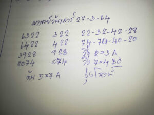 หวยมาเลย์วันนี้ 27/3/64 ชุดที่ 6