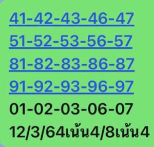 หวยหุ้นวันนี้ 12/3/64 ชุดที่ 1