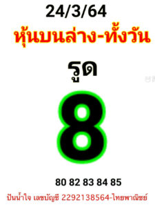 หวยหุ้นวันนี้ 24/3/64 ชุดที่ 9