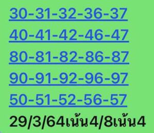 หวยหุ้นวันนี้ 29/3/64 ชุดที่ 7